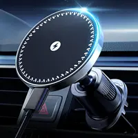 UYUXIO Magnetic Car Mount Phone Holder 15W Fast Charging Air Vent Magnet Wireless Car Charger Adapter for iPhone 17 16 15 14