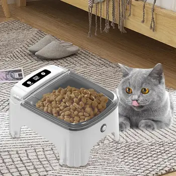Automatic Cat Food Dispenser Timed Auto Cat Feeder Electric Food Dispenser Dry Feeding Pet Bowl For Small Dog 1