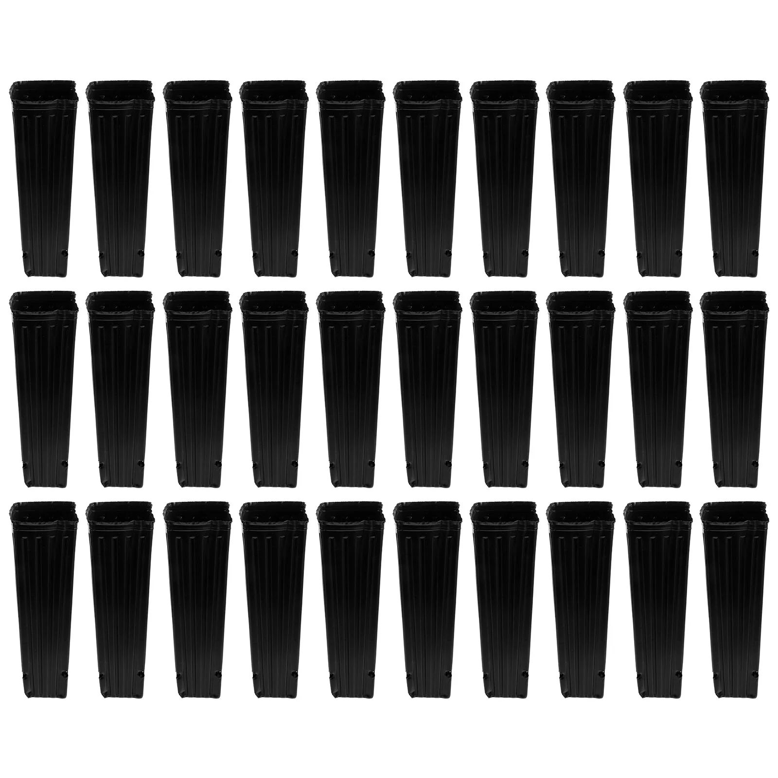 

50 Pcs Seedling Bag Succulent Planter Bonsai Pot Planting Pouch Plastic Black Nutrient Seedlings