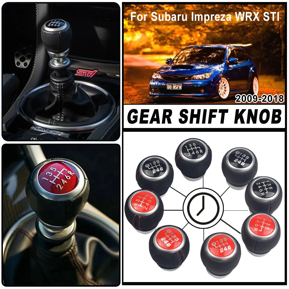 5 6 Speed Gear Stick Shifter Lever Shift Knob For Subaru Legacy Outback