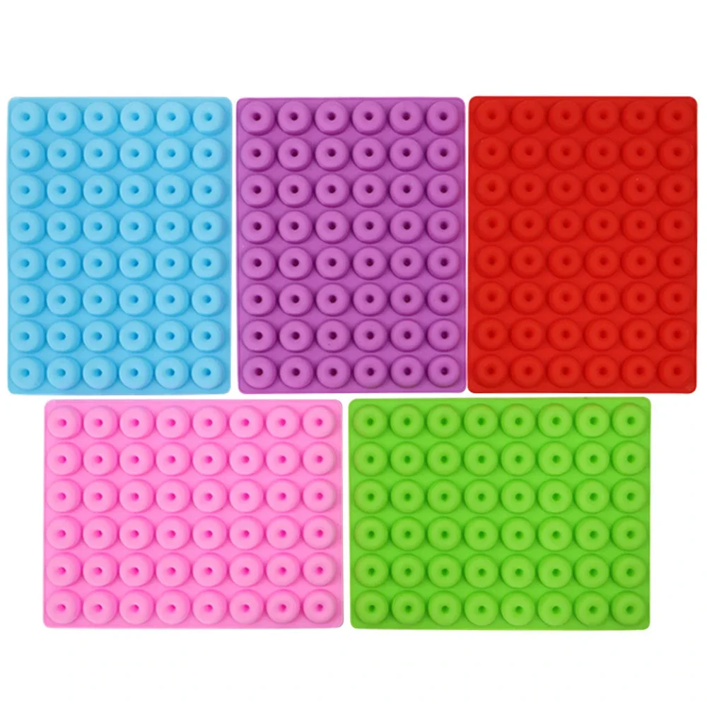 Donut Gummy Mold Mini Ring Candy Silicone Mould Chocolate Jelly Ice Cube Cake Cupcake Topper Decorating Tools Moldes De Silicona