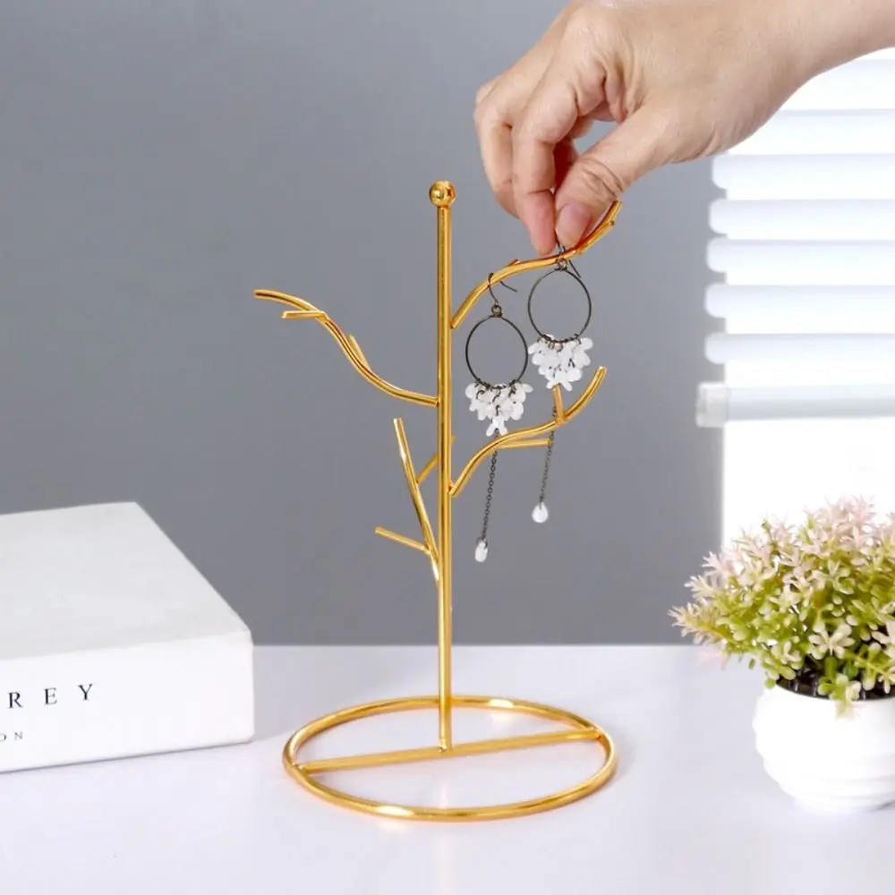 

Подставка в форме ветки для сережек, держатель для сережек, органайзер для ювелирных изделий, вешалка для сережек из сплава, стеллаж для хранения сережек
