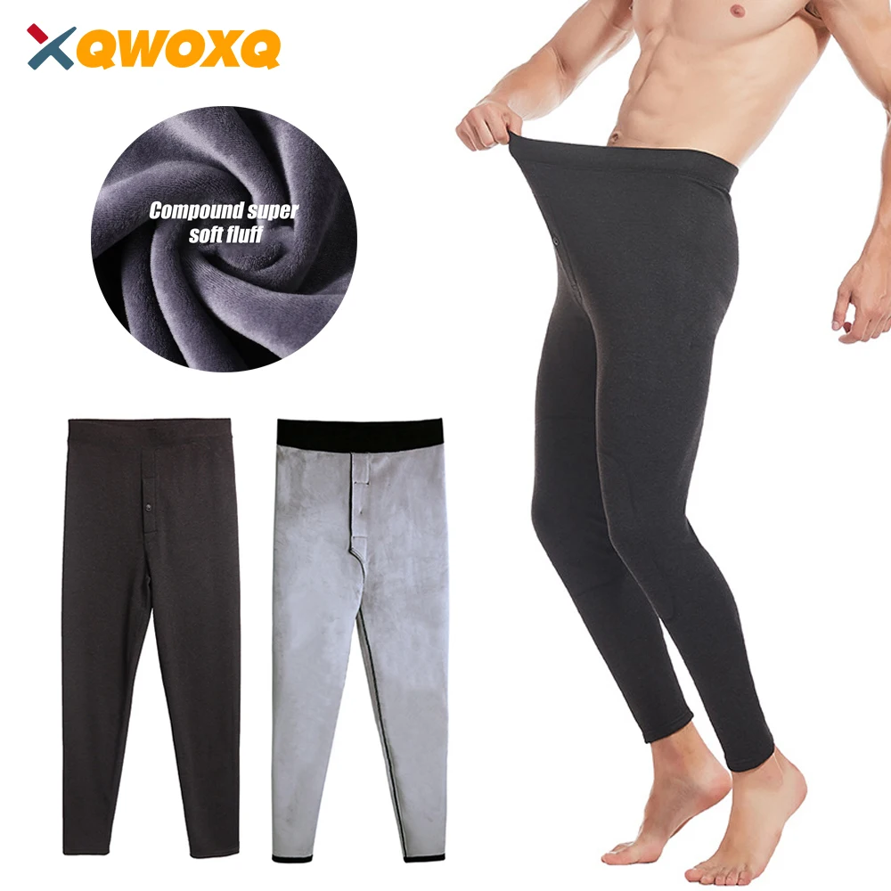 

1PCS Fashion Men's Thermal Underwear Base Layer Fleece Lined Compression Pants,Thermal Underwear Long Johns Bottom for Men Sport