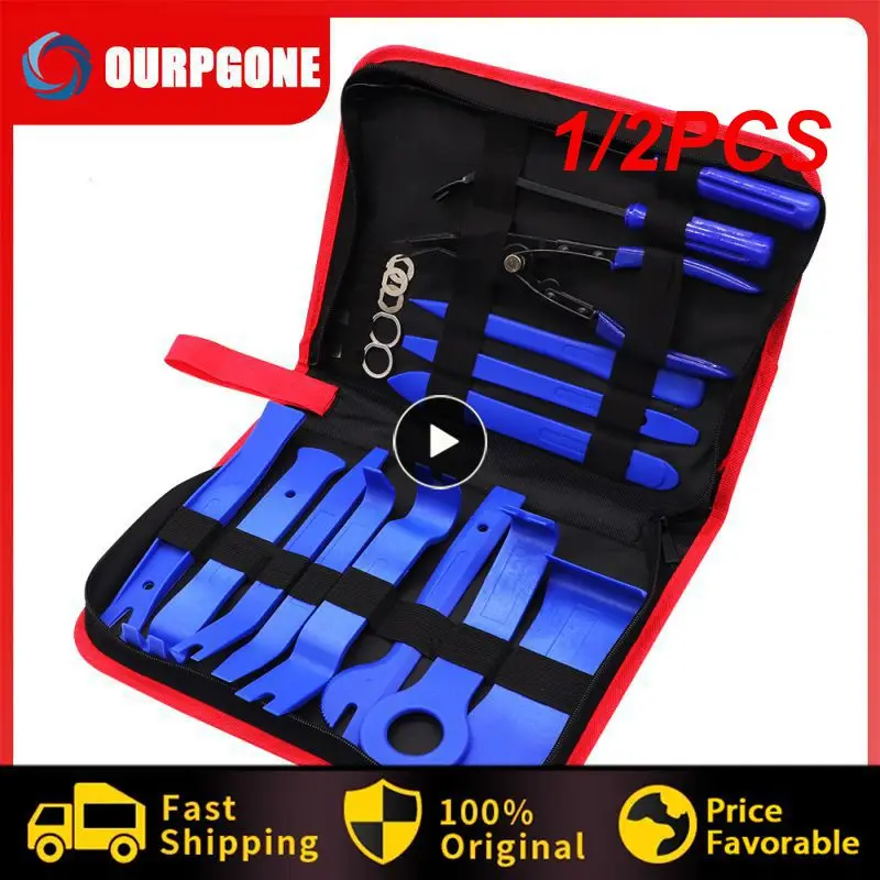 

1/2PCS Hand-held Disassembly Tools Car Trim Removal Tool Panel Door Audio Trim Removal Kit Auto Clip Pliers Fastener Remover Set