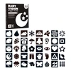 Black White Visual Stimulation Baby Visual Stimulation Card Black White Card Newborn High Contrast Baby 2