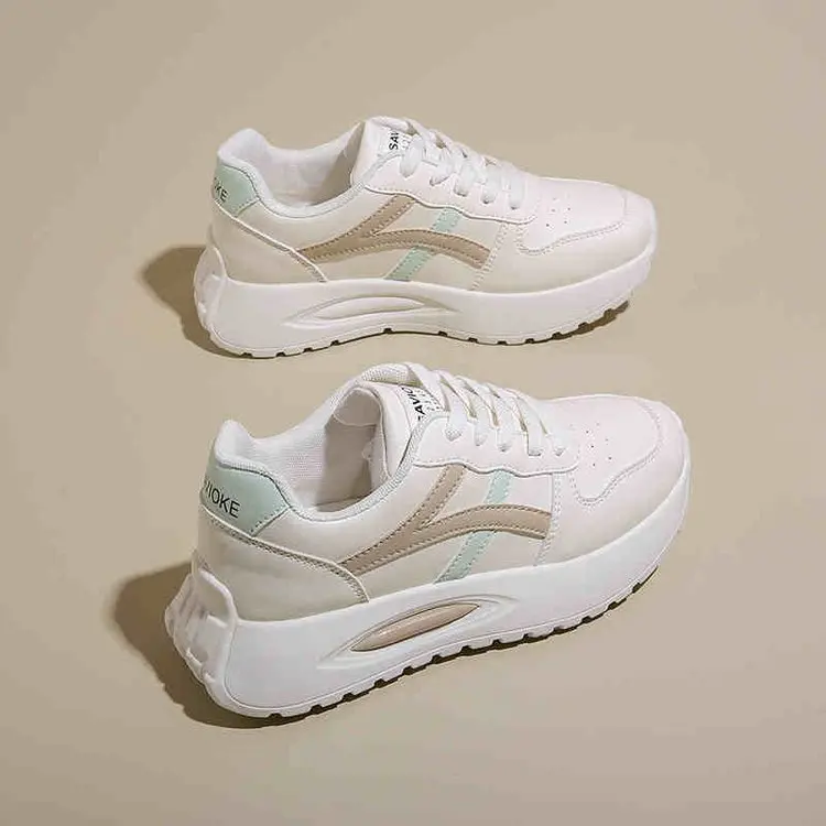 أحذية رياضية جديدة للنساء أحذية رياضية بيضاء عصرية...