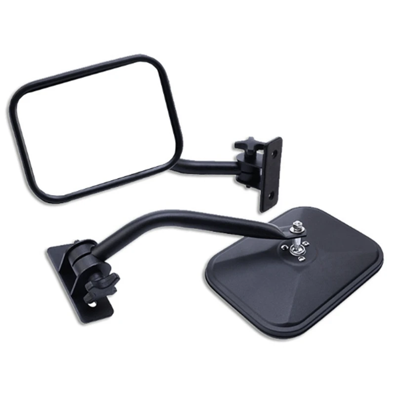 

Door Off Mirror For Jeep Wrangler TJ JK 4 Off-Road Morror Rectangular Mirrors Side View Mirror, 4 Pack
