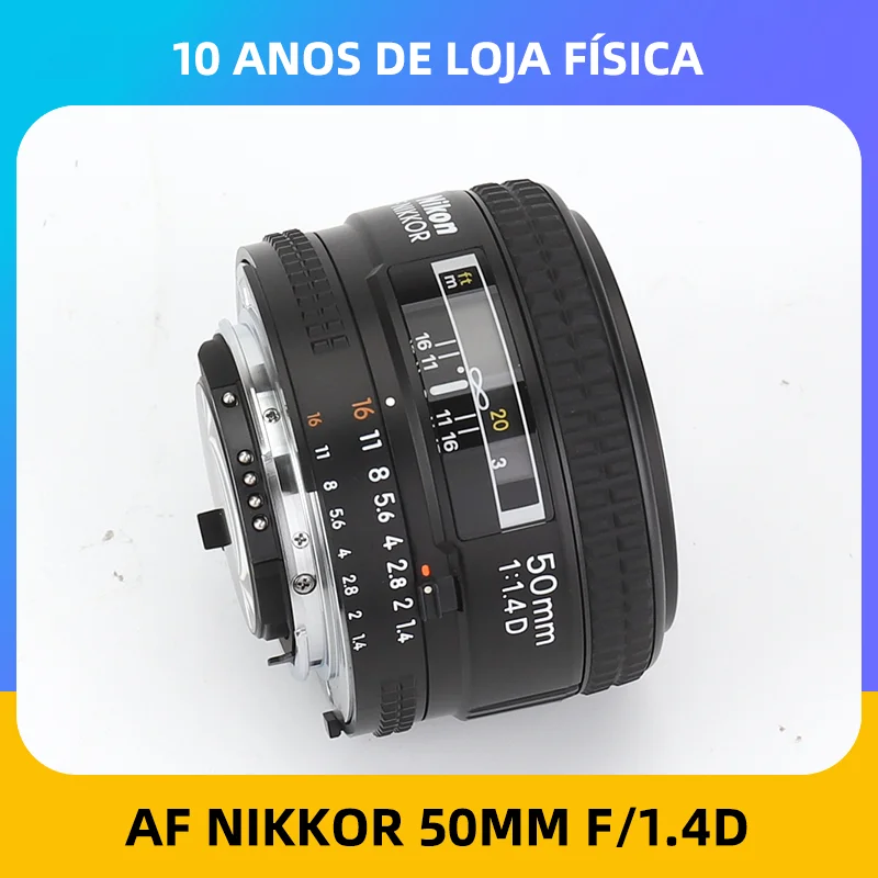 Obiettivo Dslr Nikon Af Fx Nikkor 50Mm F/1.4D Con Messa A Fuoco Automatica Per Fotocamere Dslr Nikon