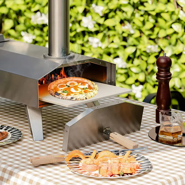 Horno de madera para Pizza, parrilla de Pizza portátil para uso en  exteriores - AliExpress