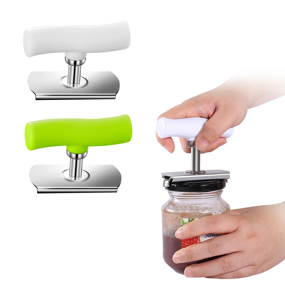 

Portable Can Opener Stainless Steel Multi functional Jar Sealing Cap Remover Adjustable 1-4 Inches Cap Lid Kitchen Gadgets