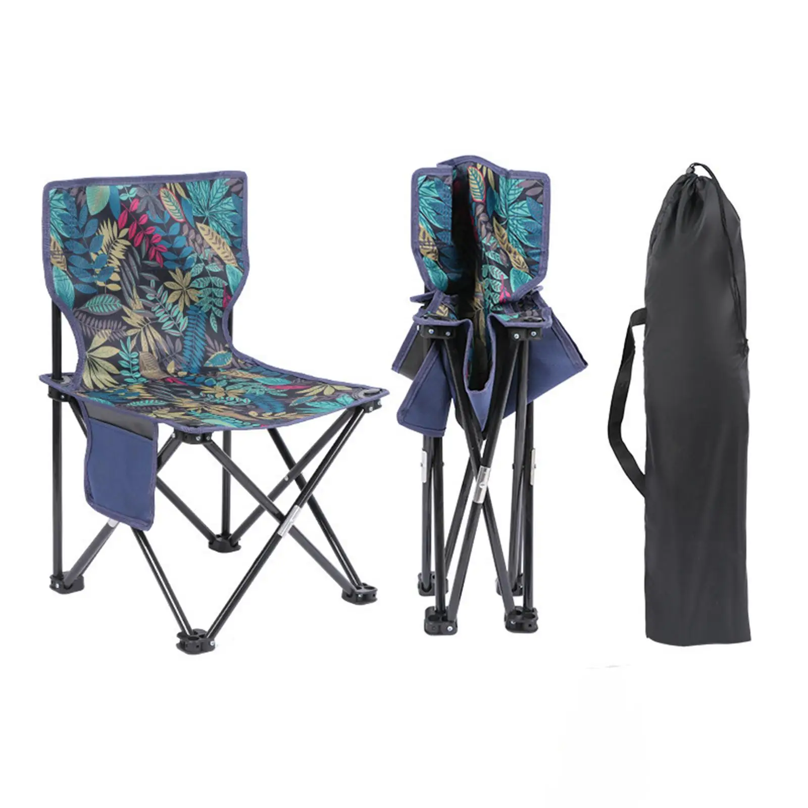 Folding Camping Chair with Carry Bag Lightweight Seat for Camp Picnic Travel Camp Patio Lawn Garden Beach Trip