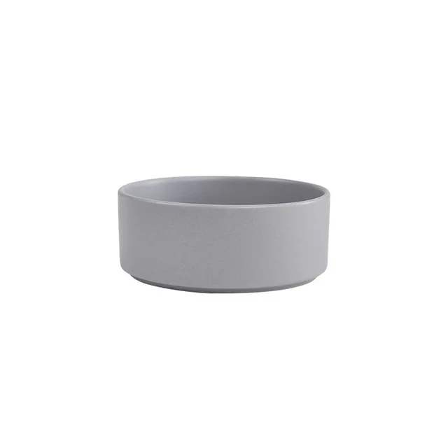 Cat bowl cerami double bowl water bowl integrated wooden rack protects cervical spine high-legged dog bowl dog bowl 6