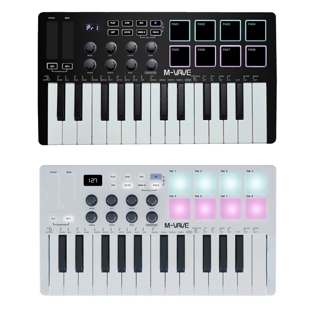 M-VAVE 25-Key MIDI Control Keyboard SMK-25 Mini USB Keyboard