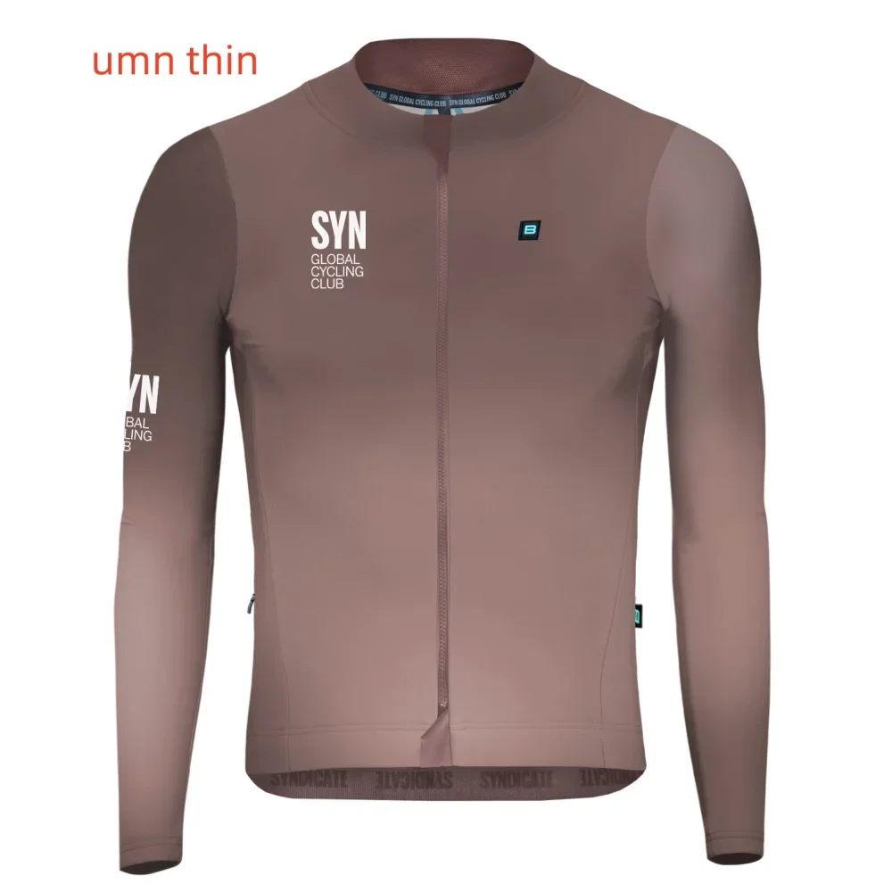 MEN SYN Autumn Cycling Jersey Set Long Sleeve Quick Dry Cycling Clothing Bike Uniform MTB Clothes Bicycle Wear Ropa Ciclismo