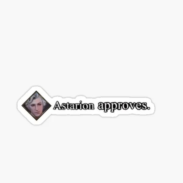 5PCS Astarion Approves Stickers for Luggage Home Background Anime Cartoon Kid Laptop Print Living Room Funny Decorations Window label sticker graffiti stickers transparent sticker
