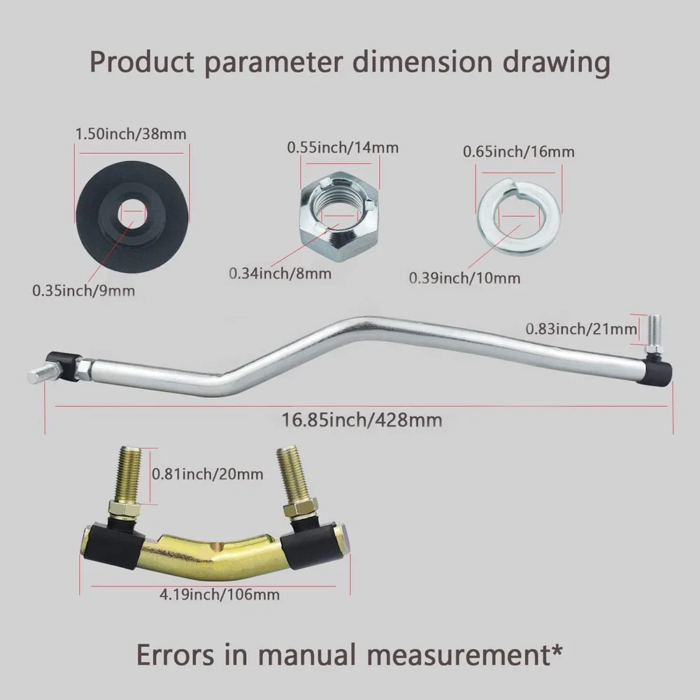 

High Quality Link Tie Rods Lawn Mower Part Replacement Accessories Two Piece Set 2PCS 436887 Easy Installation