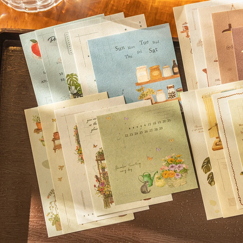 Set of 20 Creative Warm Journaling Notepads - Decorative Stationery Paper
