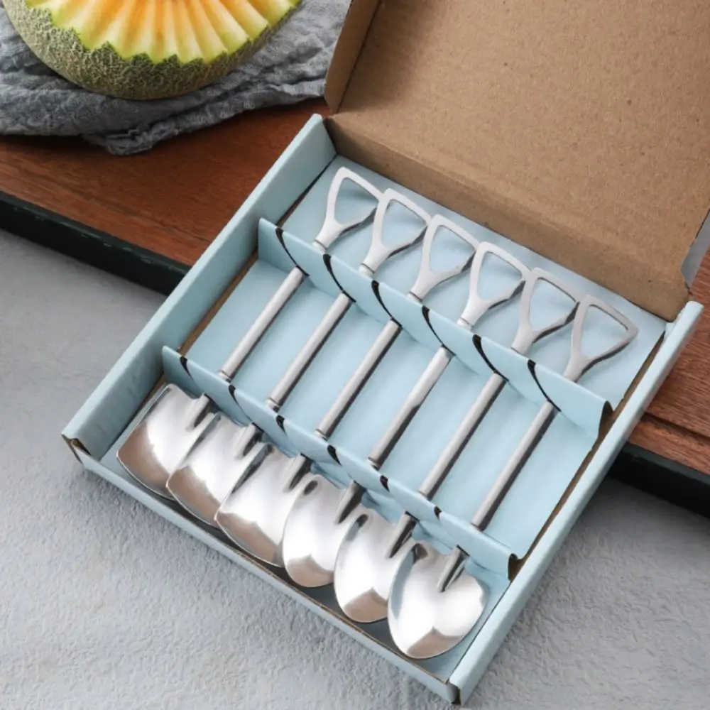 

Triangle Hook Design Shovel Watermelon Spoon Easy To Clean Shovel Shape Shovel Dessert Spoon Texture Practical Ice Cream