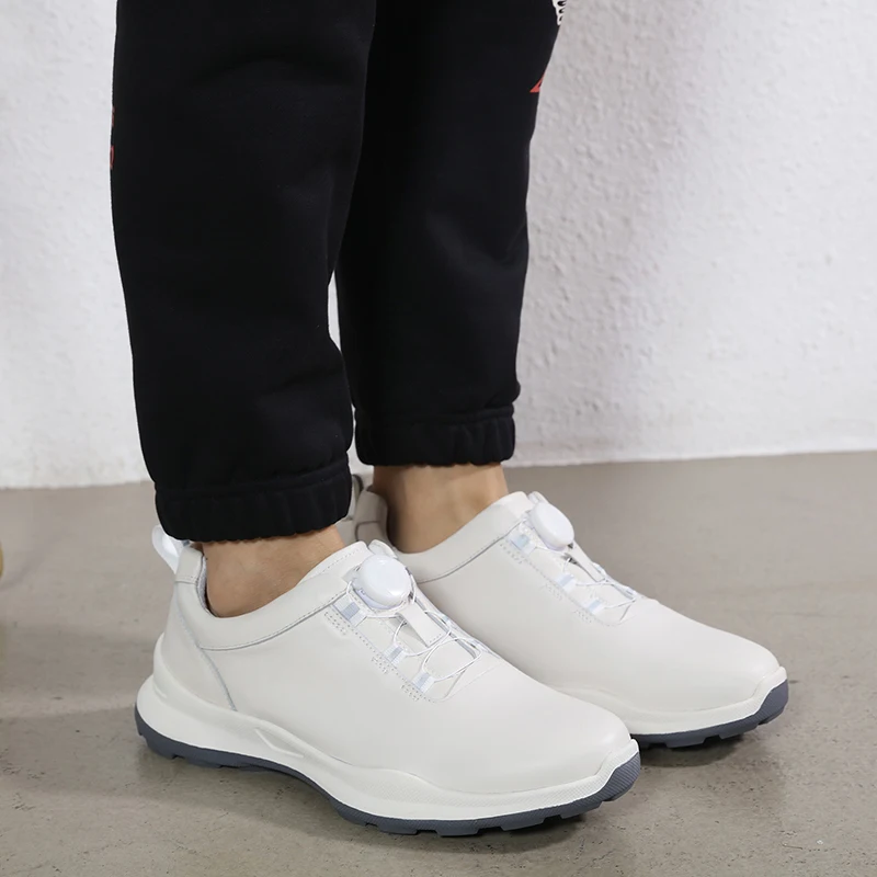 Four Seasons Mens Golf Shoes Luxury Brand Low Top Golfer Footwear Comfortable Leather Sneakers for Men Outdoor Golfing Sneakers 4