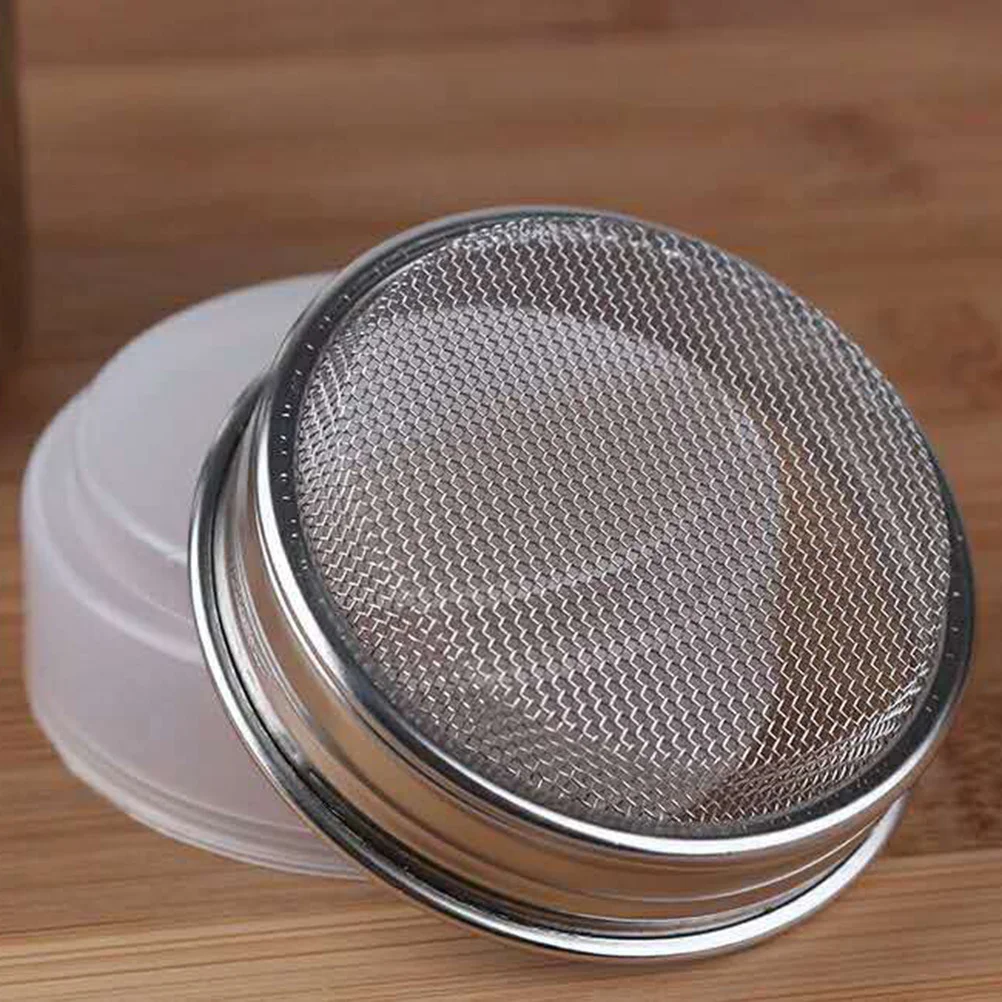 2pcs Stainless Steel Dredge Salt Sugar Pepper Shaker Bottle Dispenser for Salt Bottle Pepper Coffee Cocoa Cinnamon Powder spice shaker spice shaker set