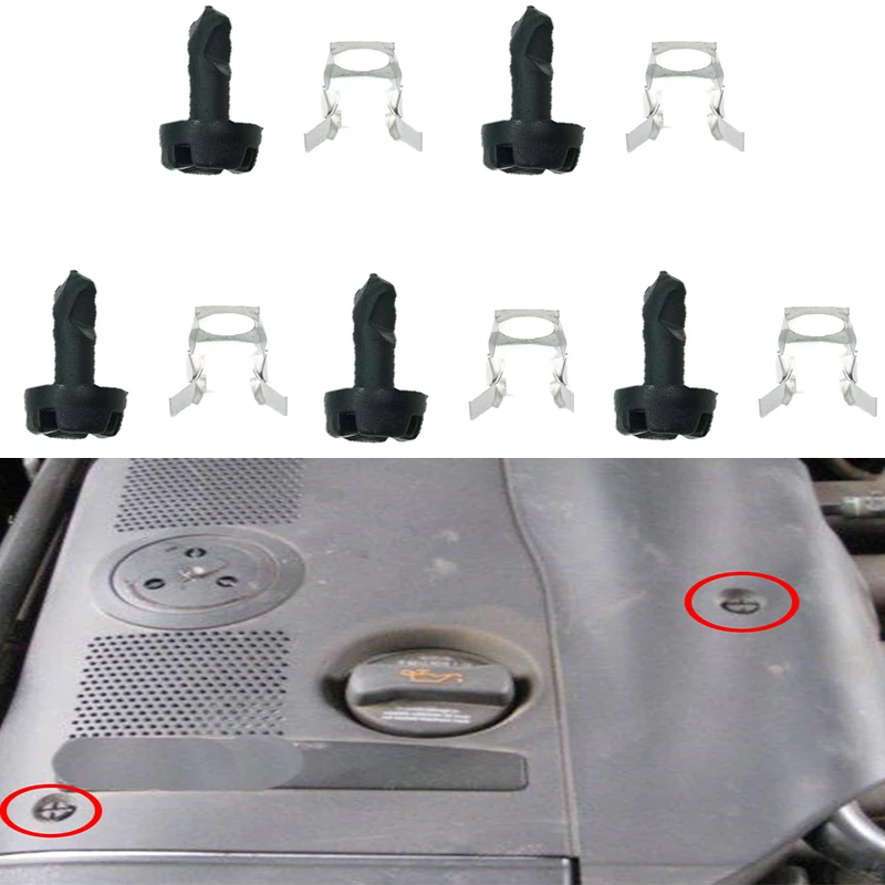 

For Audi A4 B5 B6 B7 A6 C4 C5 A8 D2 Engine Top Cover Turn Clips N90642001