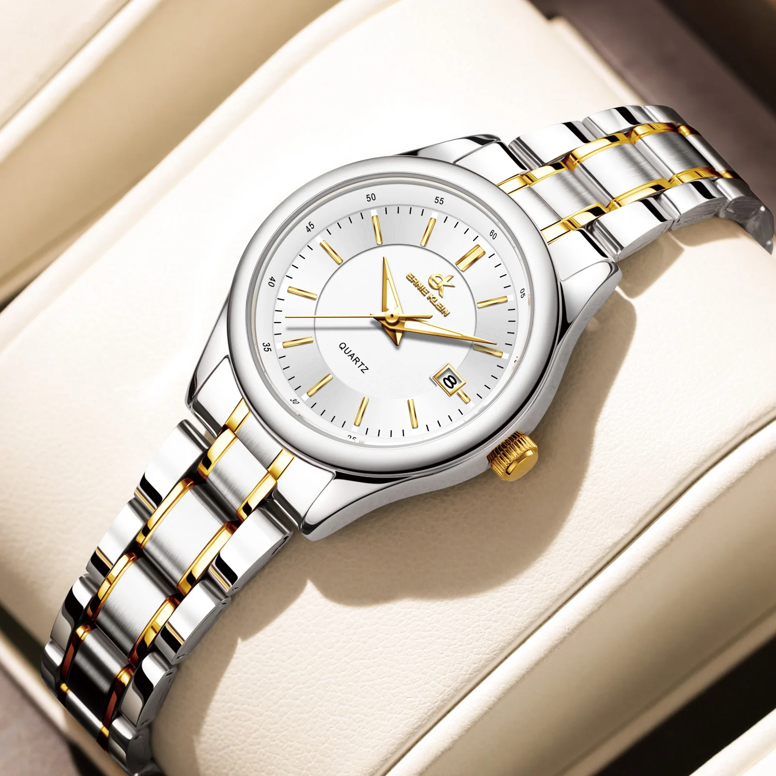 ERNIE KLEIN Women‘s Watches Simple Luxury Fashion Elegant Female Wristwatch Waterproof Luminous Date Exquisite Gift for Girl 5