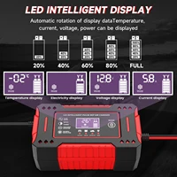 6A 12V Repair LCD Display Intelligent Car Battery Charger Car and Motorcycle Battery Charging Unit Lead-Acid Battery - Image 3