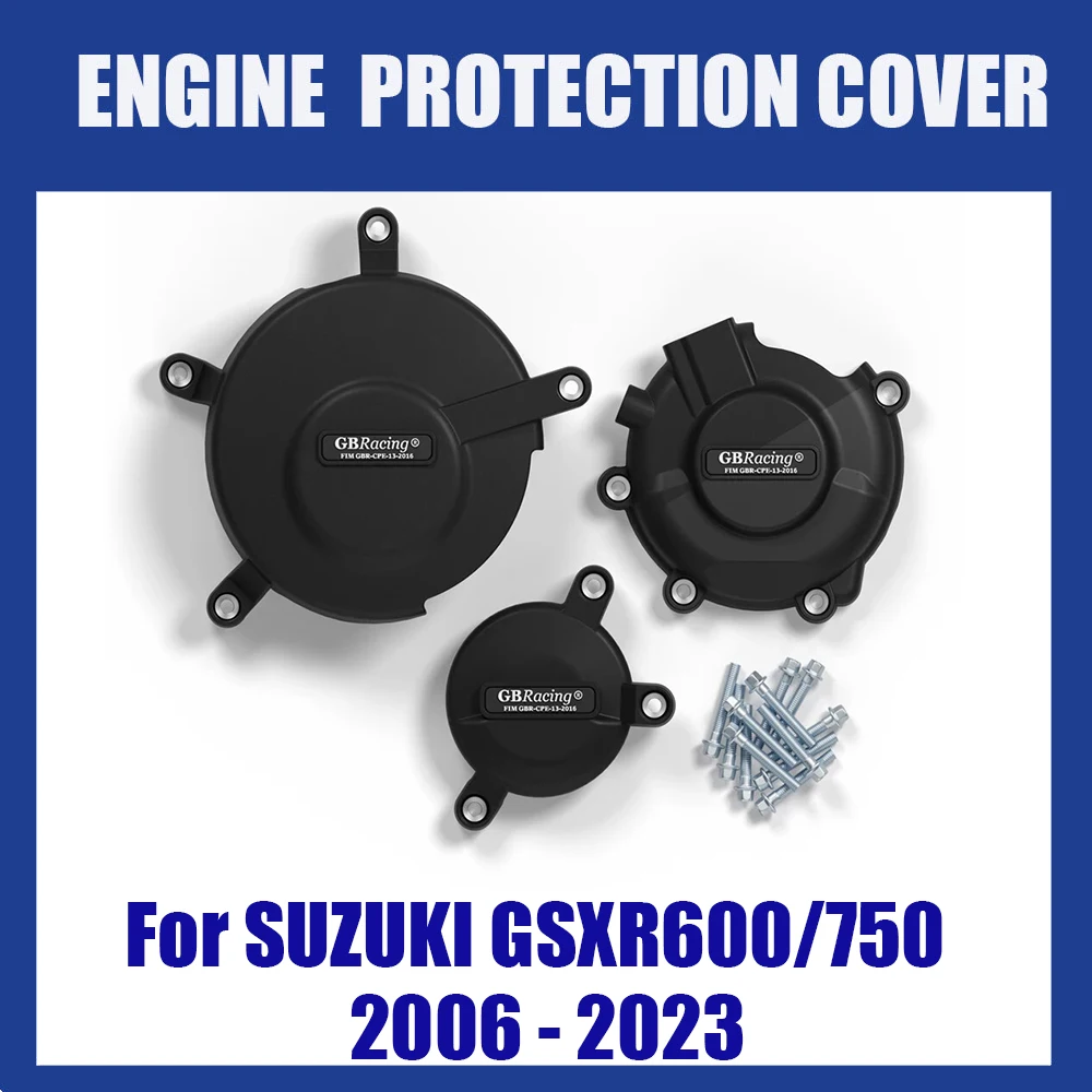 GB Racing Engine Cover motorcycle engine cover engine cover protector motorcycle accessory set GSXR600 GSXR750 2006~ For SUZUKI Motorcycle Alternator Clutch Protection Cover Accessories