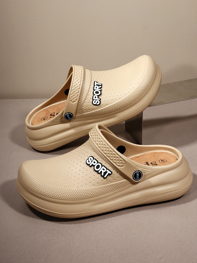 ثقب أحذية الرجال الصيف خفيفة الوزن إيفا الاتجاه المنزل الصنادل قباقيب أحذية الرجال باوتو النعال في الهواء الطلق الصنادل المريحة حجم 39-45