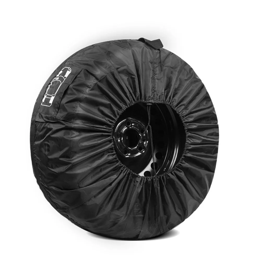Durable Dust-proof Wheel Protection Cover 210D Oxford Cloth Tote Tire Cover Case 13-23inch Tire Storage Bag Car