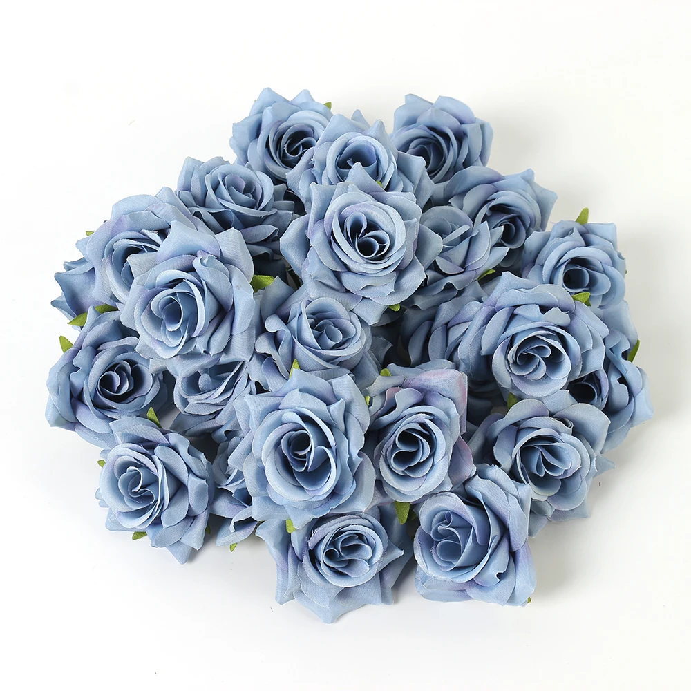5/10pcs 6cm Rose künstliche Blumen gefälschte Blumen Köpfe für Wohnkultur Ehe Hochzeit Dekoration Handwerk Girlande Geschenke Zubehör – Detail 8