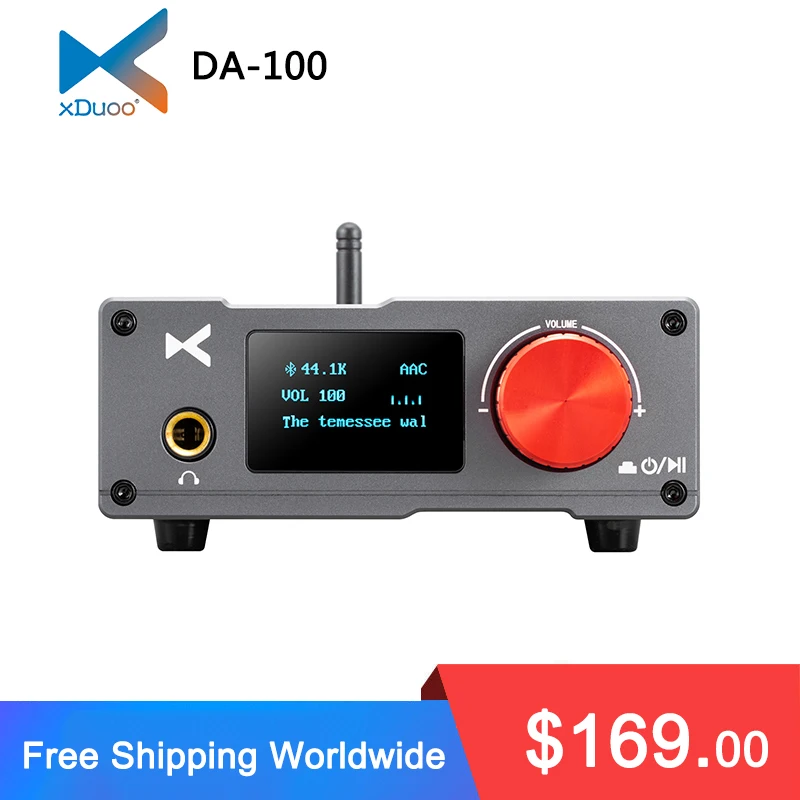 

XDUOO DA-100 усилитель мощности ES9018K2M выходная мощность 50 Вт * 2 HD Bluetooth Поддержка SBC/AAC/aptX/LDAC DA100 USB DAC усилитель для наушников