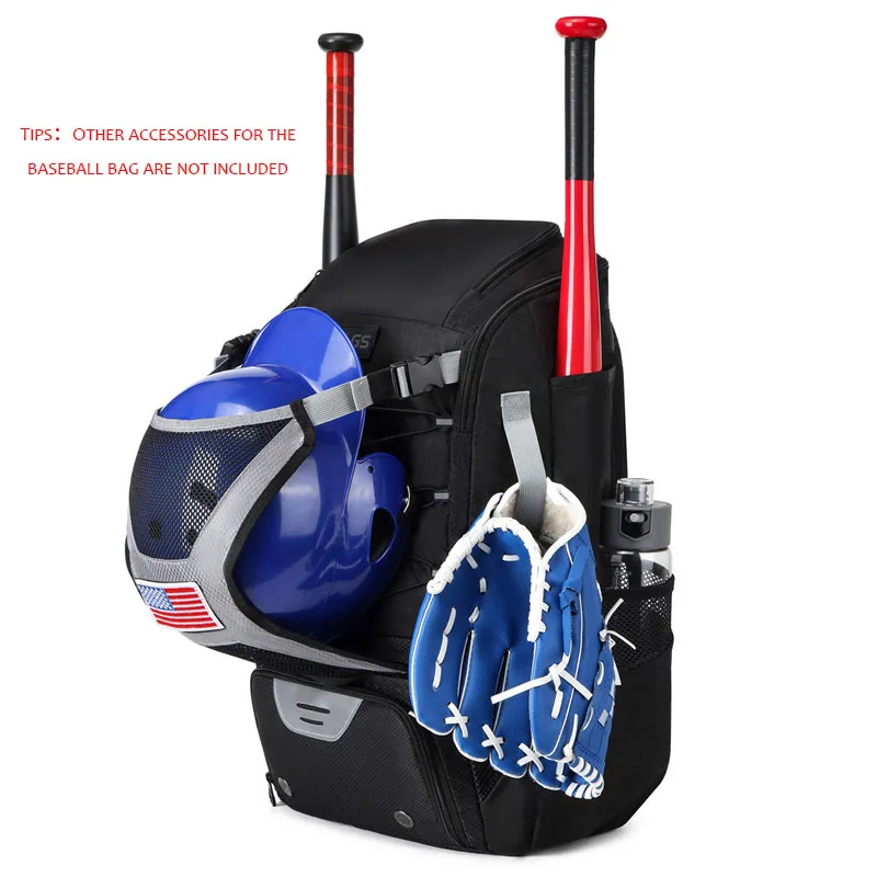 Waterproof Baseball Training Equipments Backpack 43L Large Capacity Portable Multifunctional Sports Bag Outdoor Baseball Games