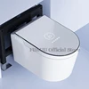 Wall-Mounted Smart Toilet In-Wall Intelligent Toilet Bidet with Bracket Heated Toilet Seat Built-In Tank Auto Open Space-Saving 1