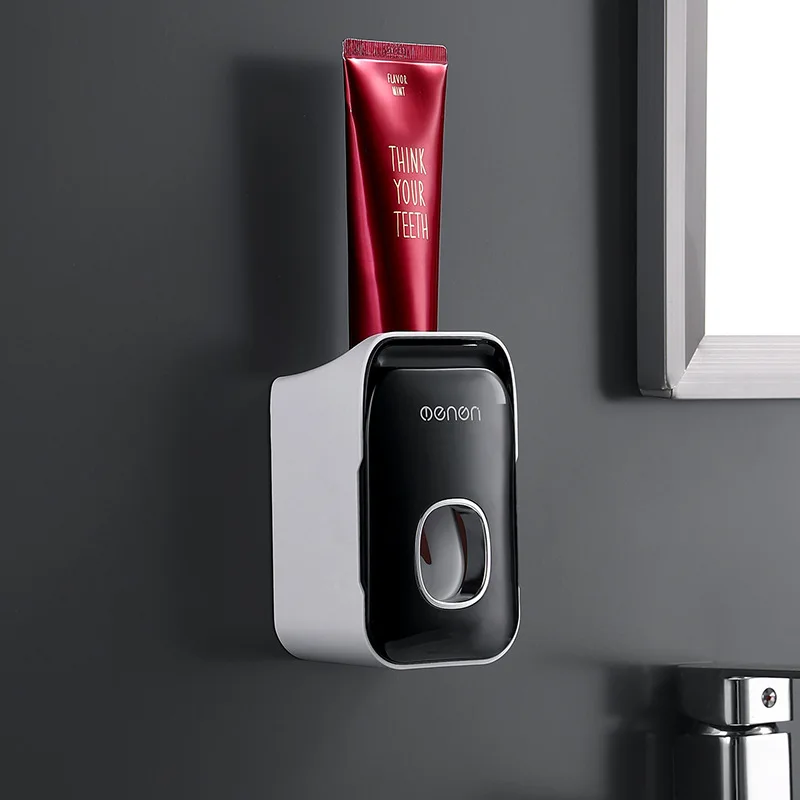Toothpaste Squeezer Fully Automatic Wall-Mounted Toothpaste Toothbrush Storage Rack