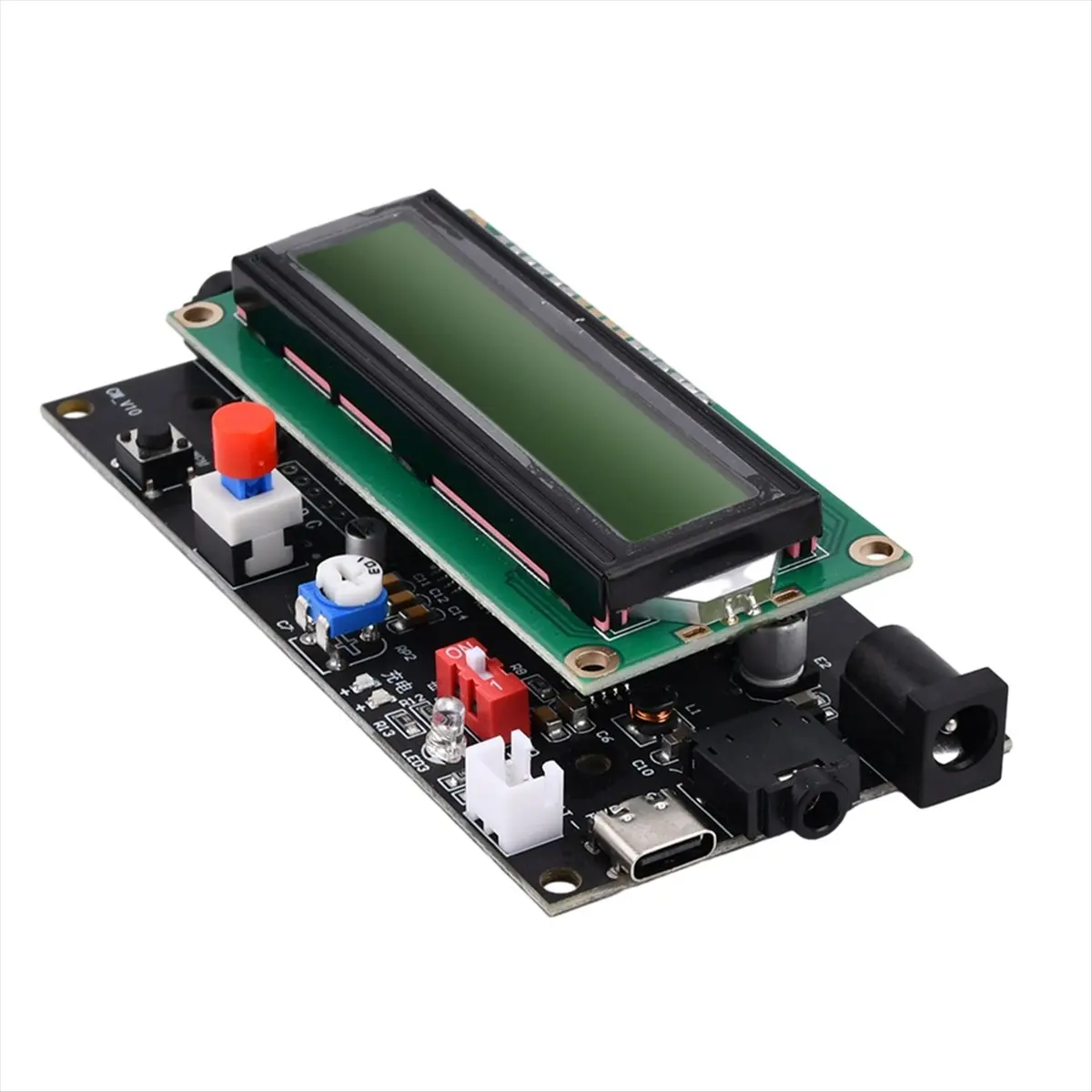 (A32M) DC 5-12V 500mA 무선 모스 부호 디코더 Cw 디코더 모스 부호 리더 모스 부호 변환기 디지털 LCD가 있는 햄 라디오
