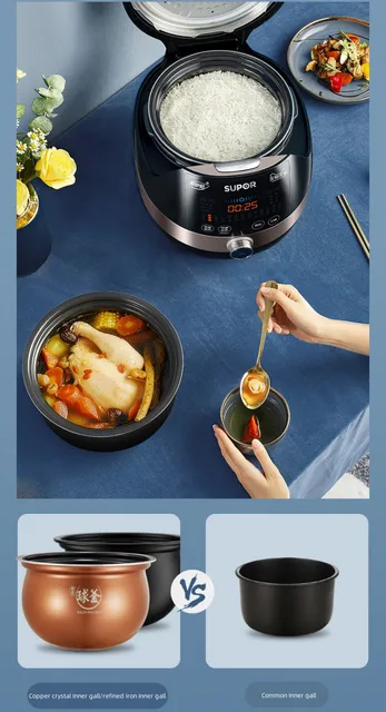 SUPOR Electric Pressure Cooker Smart Touch Incense Energy Saving Cooker A  Key Exhaust Pressure SY-50YC8110 E5L Pressure Cooker - AliExpress