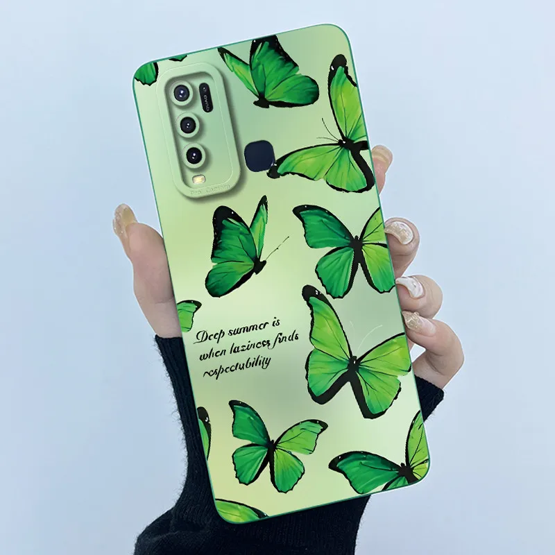 Fashion Simplicity Flower Soft Liquid Silicone Phone Case Cover