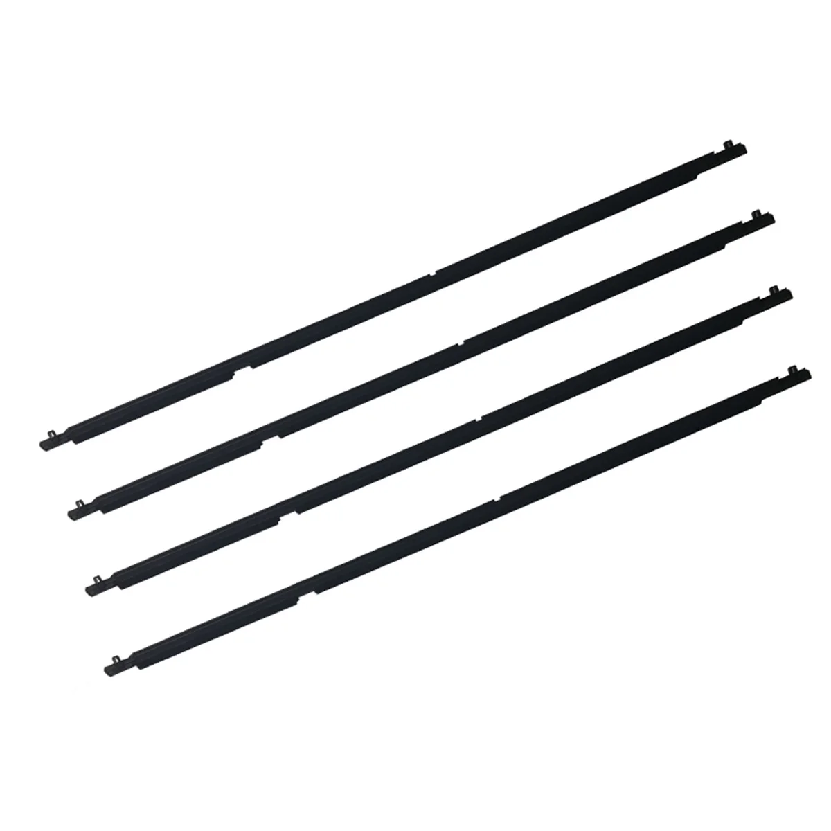 4PCS Car Outer Windows Rubber Weatherstrip Waterproof Pressure Strip Sealing Belt Moulding Trim For Mazda 6 Sedan 2004-2012