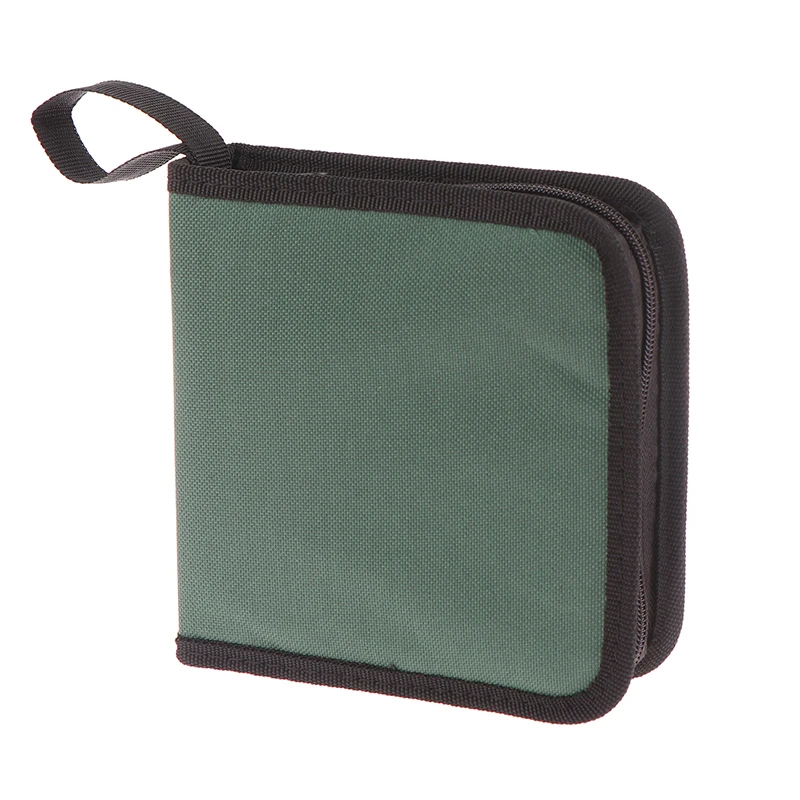 Compact CD/DVD Storage Binder with 40 Disc Capacity and Secure Zip Closure