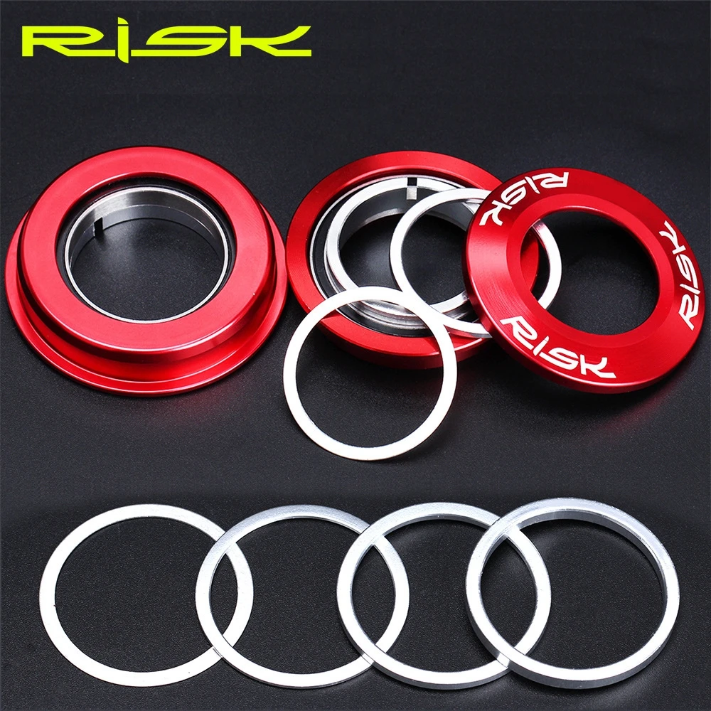 6Pcs 0.3/1/2/3 mm Aluminium Alloy Washer Spacer Bicycle Headset Bike Fork Adjusting Dust Cover