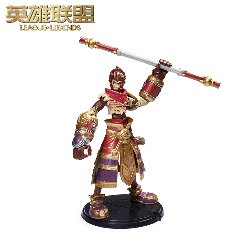 

20cm Official Spin Master League of Legends Wukong Action Figures the Monkey King Movable Sculpture Game Gifts Doll Toys Model