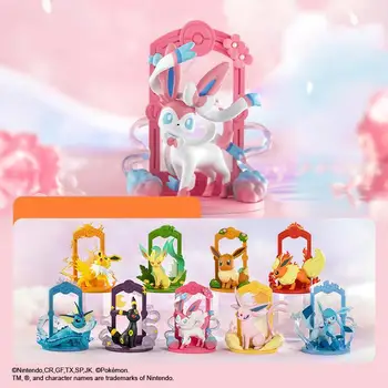 Genuine Pokemon Toys 9 Styles Eevee Sylveon Umbreon Vaporeon Glaceon Flareon Action Figure Kawaii Anime Model Doll Toy Gift 1