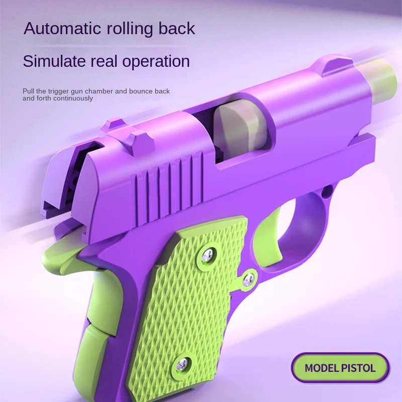 Mini 1911 Children's Toy Gun 3D Printing Fidget Toy for Kids Adults Stress Relief Christmas Gift