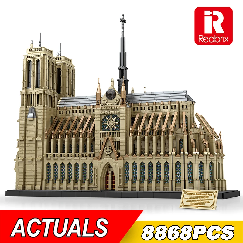 

NEW 8868Pcs World Famous Architecture Notre Dame de Paris Model Building Blocks City Streetview Bricks Toys Kids Christmas Gifts