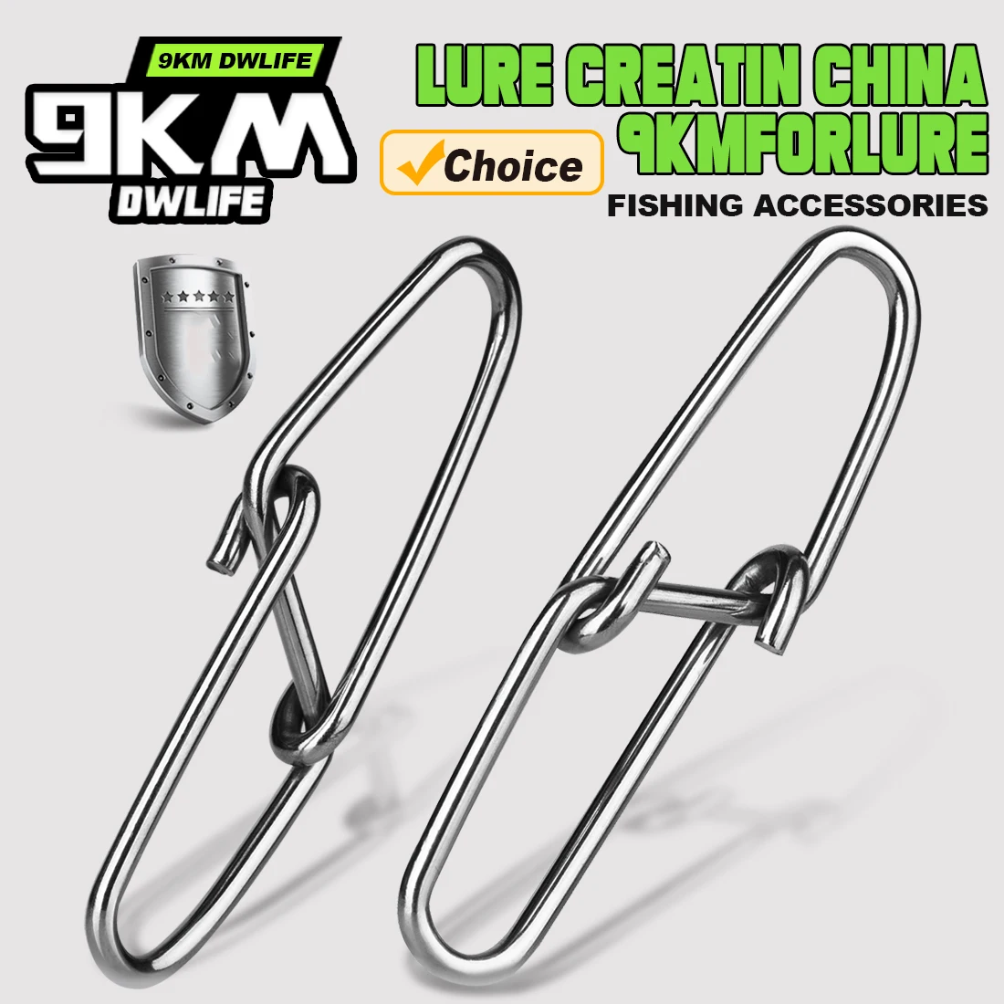 Snaps duo lock 9KM 50 pièces pour changer rapidement vos leurres de pêche sans outils