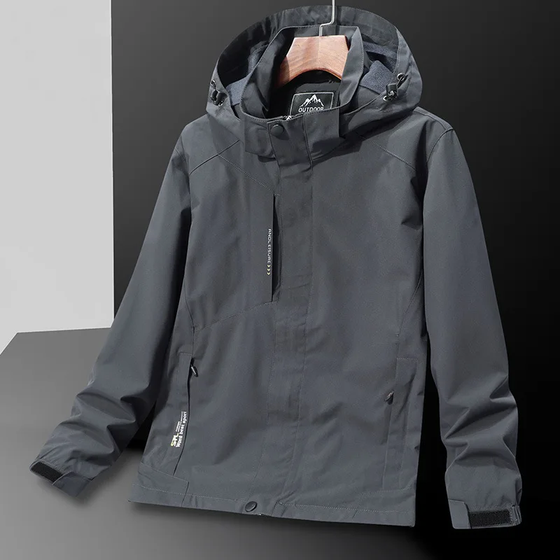 

Men's Outdoor Windproof Waterproof Jacket - Perfect for Hiking and Climbing, Ideal for Couples' Adventure Gear