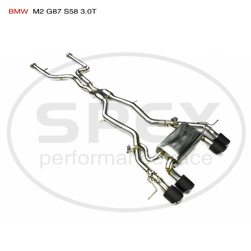 

SPEX Performance Exhaust Muffler SS304 Valve Catback for BMW M2 G87 S58 3.0T Electric Remote Control Speed Text up Car System
