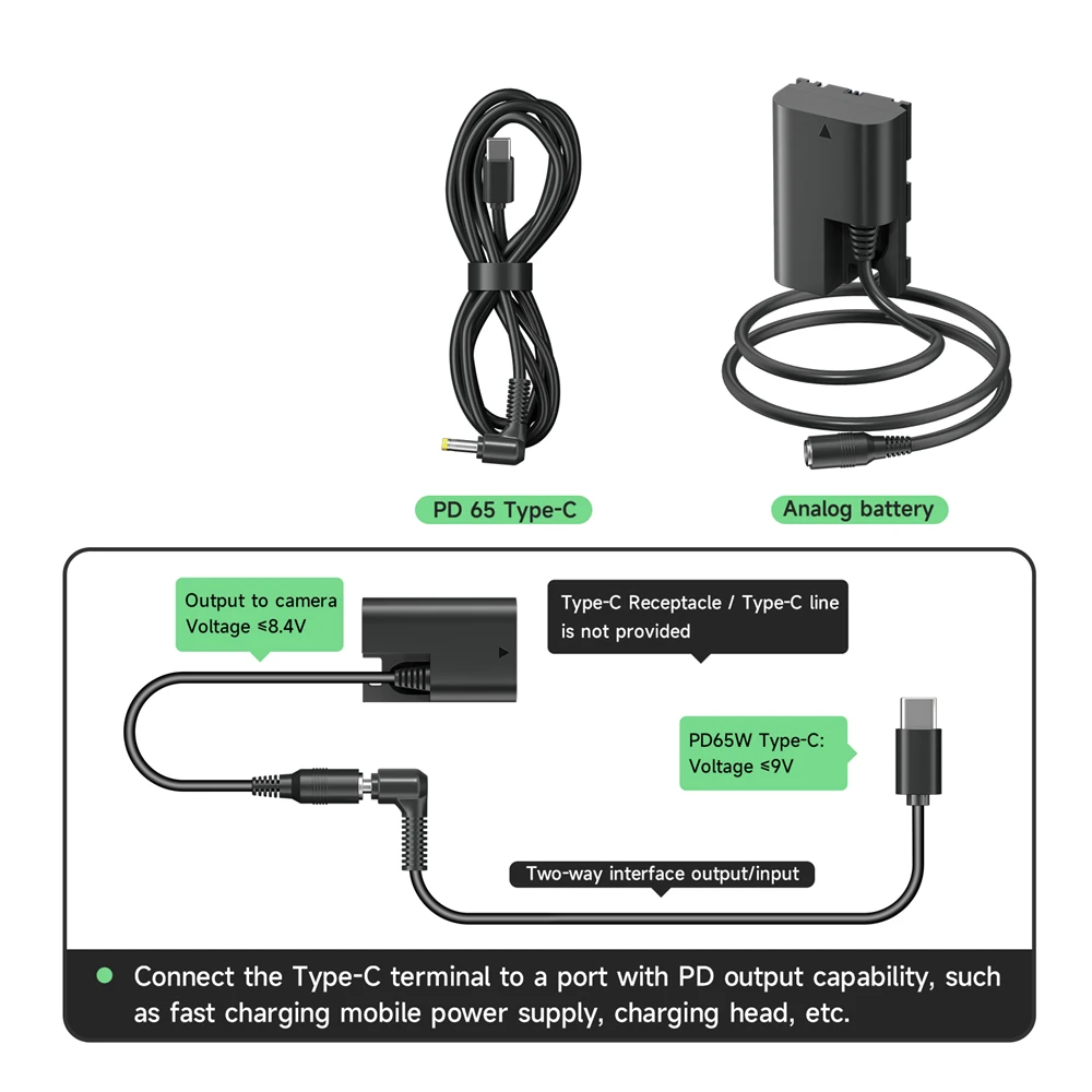 Battery or USB Dual Charger for Canon LP-E6NH Canon EOS R R7 Mirrorless Camera e