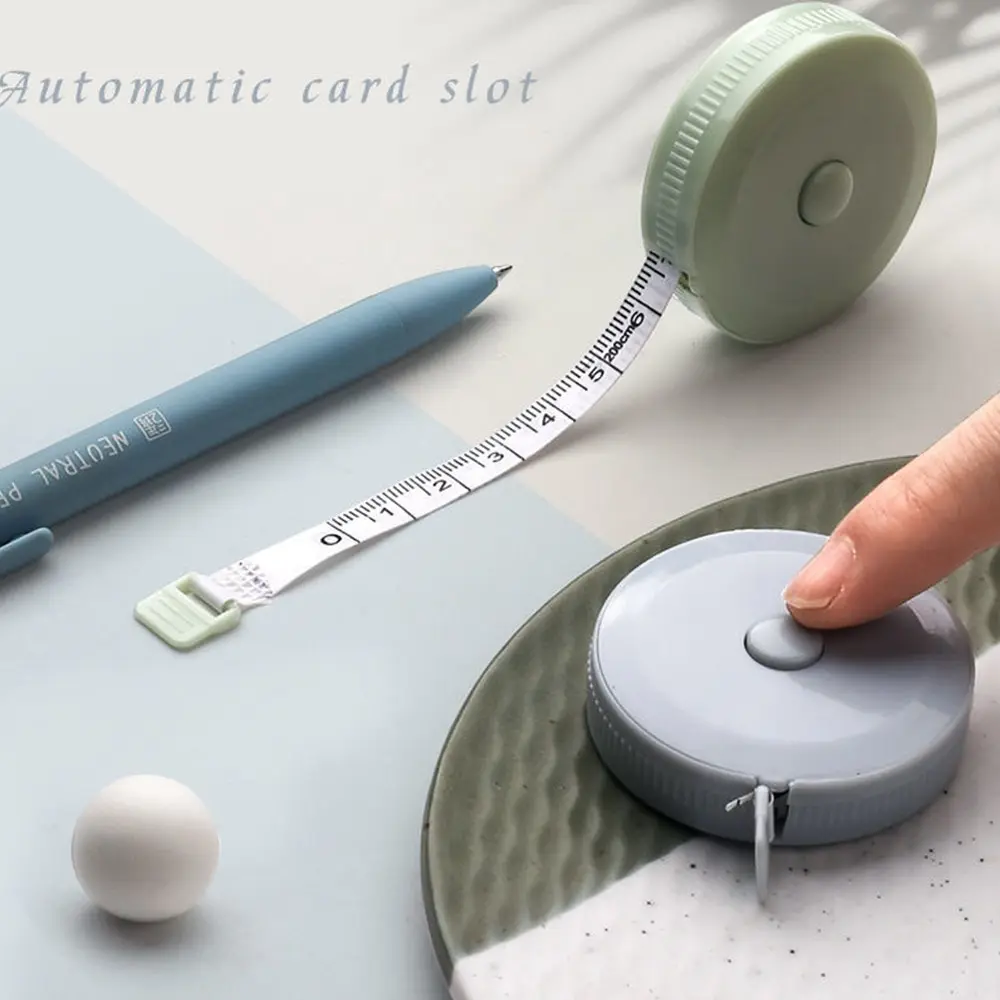 3Pcs 1.5M Inch Soft Tape Measure Clothing Measuring Body Tape Double Scale Automatic Shrinking tape measure measuring tape